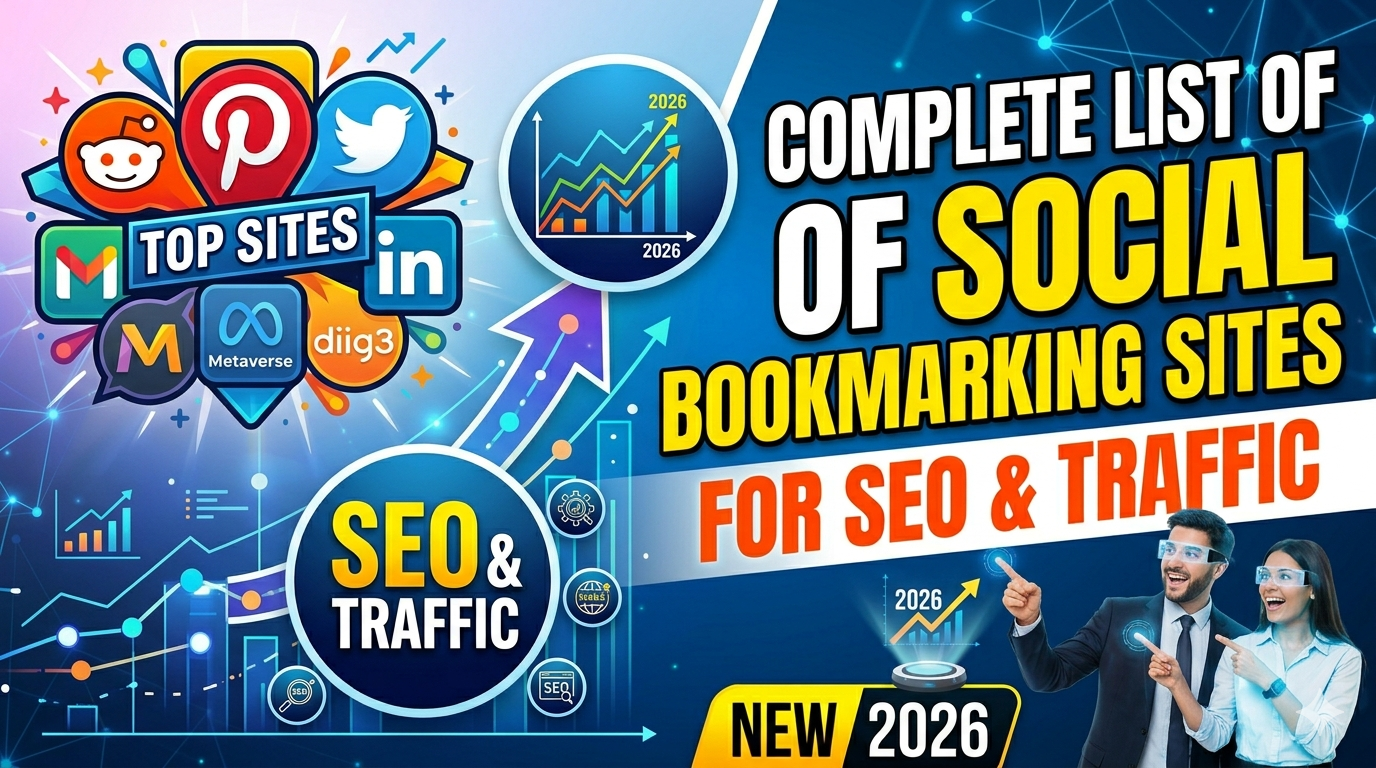 Complete List of Social Bookmarking Sites for SEO & Traffic