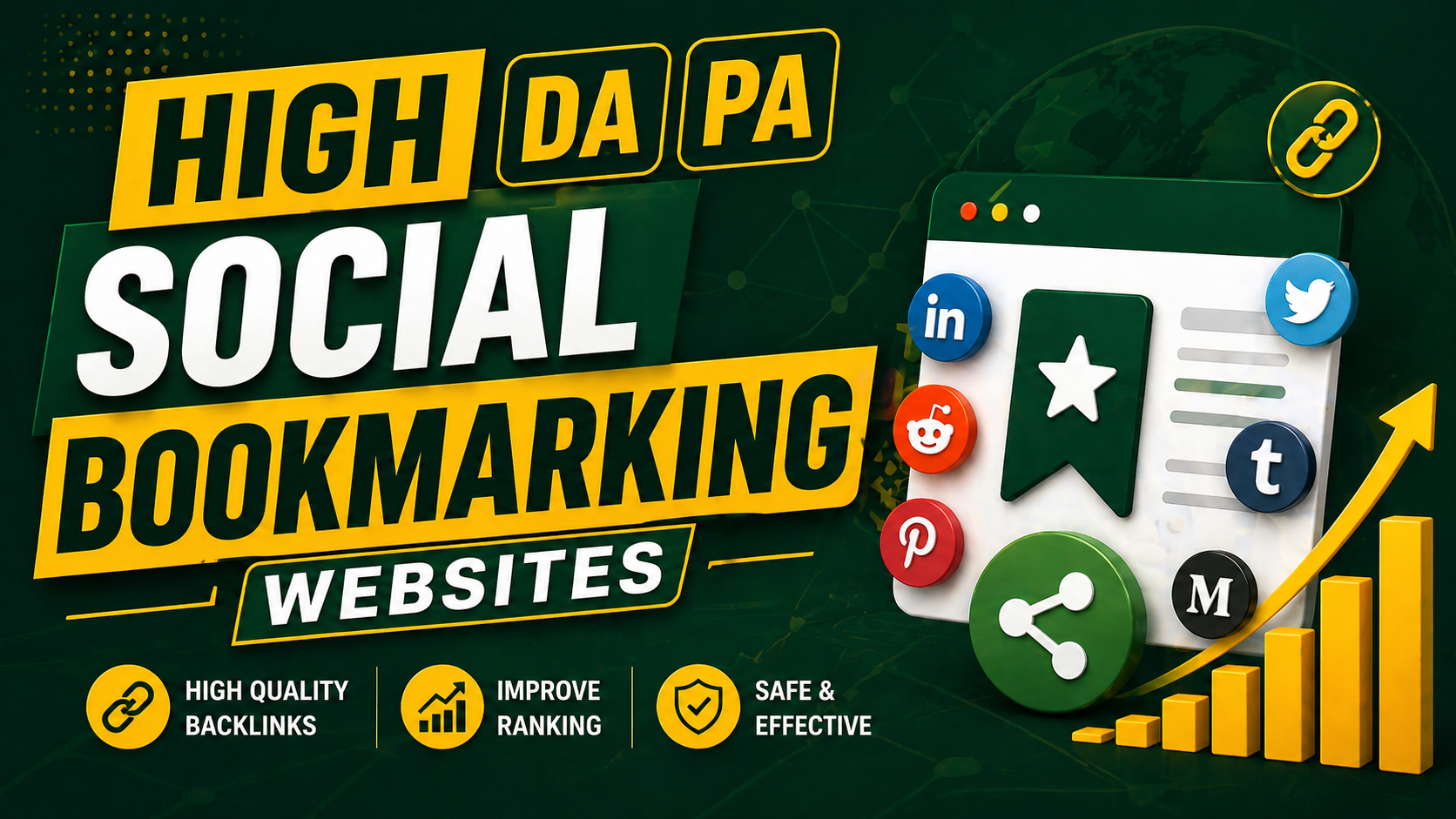 High DA PA Social Bookmarking Websites