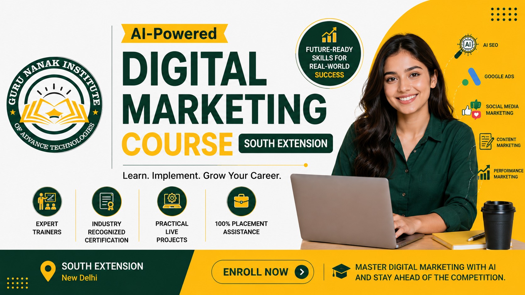 Best SEO Course South Extension | SEO, AI SEO, GEO & AEO Training