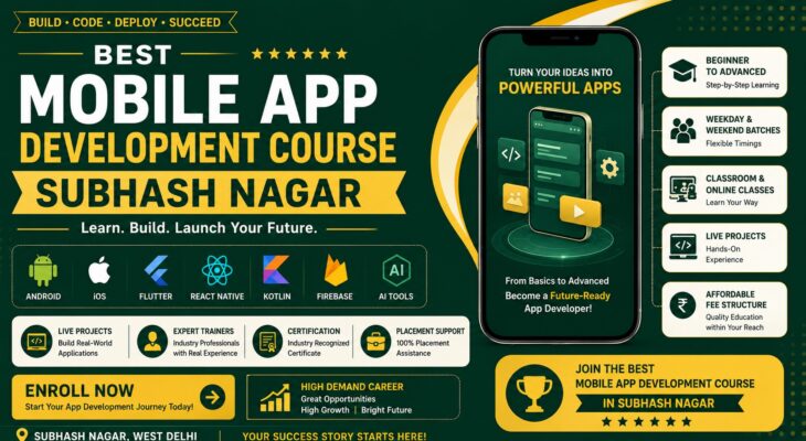 Best Mobile App Development Course Subhash Nagar | 🔥 50% OFF