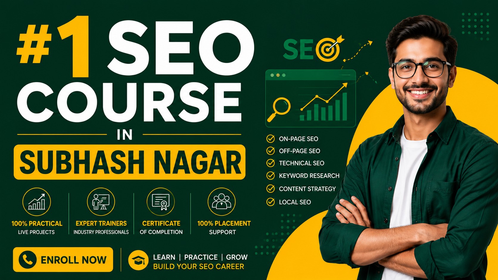 #1 SEO Course In Subhash Nagar | Learn AEO , GEO , AI SEO , AI Summaries | 100% Placement Support