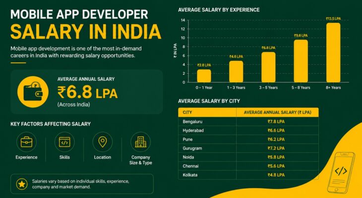 Mobile App Developer Salary in India