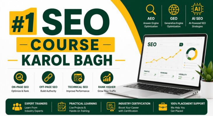 #1 SEO Course Karol Bagh | Learn AEO , GEO , AI SEO | 100% Placement Support 