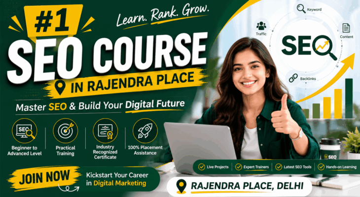 #1 SEO Course Rajendra Place | Learn AI SEO , GEO , AEO | 100% Placement Support
