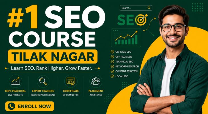 #1 SEO Course Tilak Nagar | Learn AI SEO, GEO & AEO | 100% Placement Support