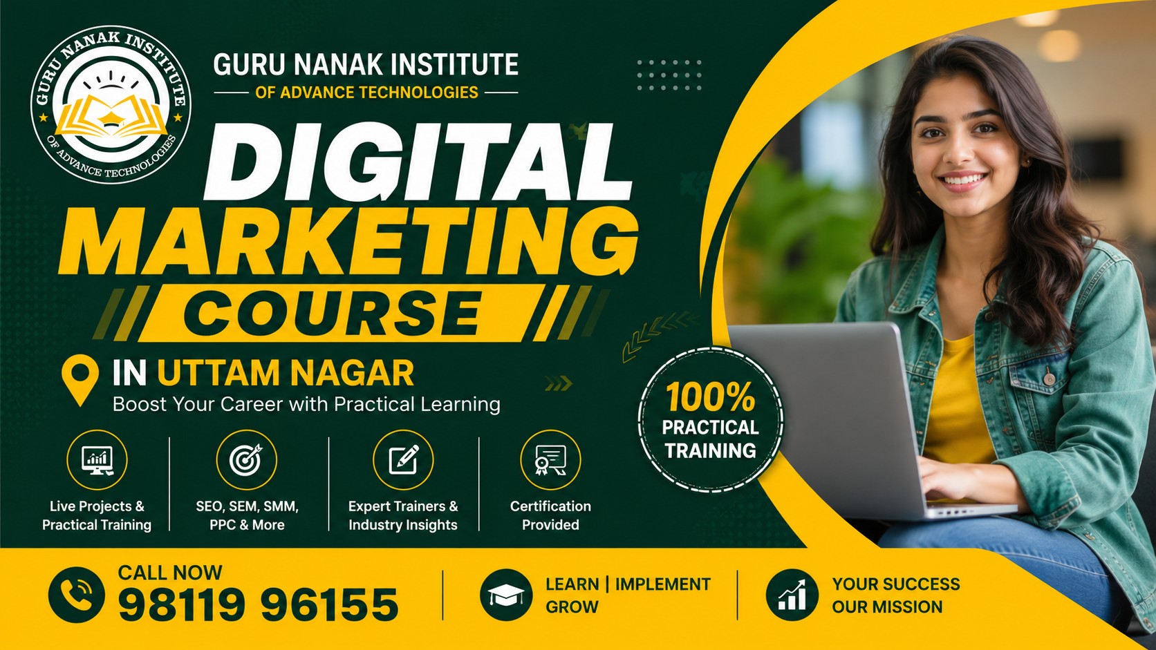 Best Digital Marketing Course in Uttam Nagar | AI + Live Projects