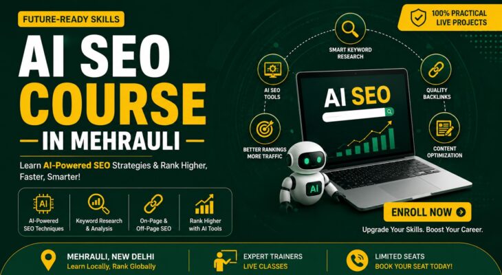 Powerful AI SEO Course In Mehrauli | India’s Top AI Powered SEO Course