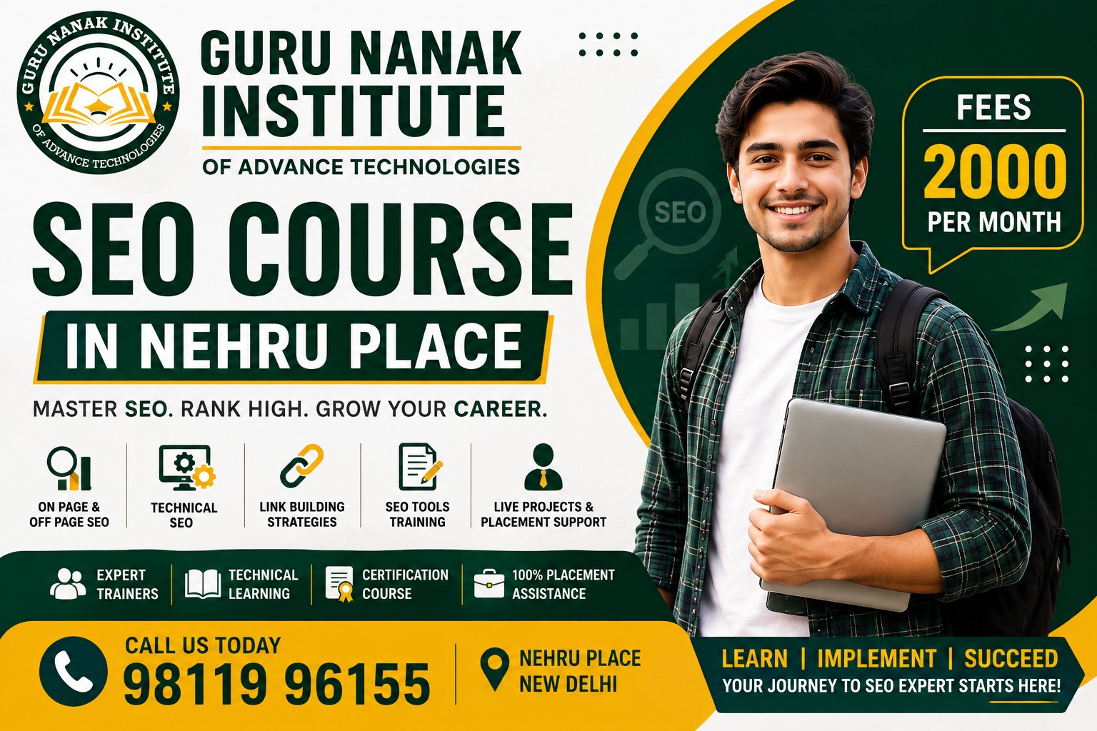 Master AI Powered SEO Course In Lajpat Nagar | 100% Live Practical Training